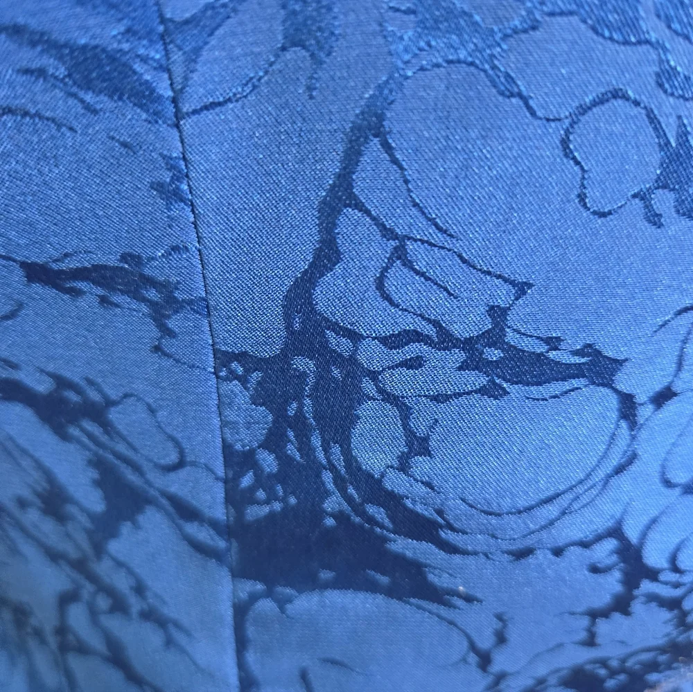 Vtg Anne Crimmins For UMI Collection Womens Skirt Set Sz 8 Blue - Picture 7 of 7